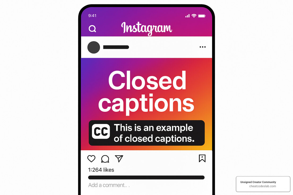 closed caption instagram