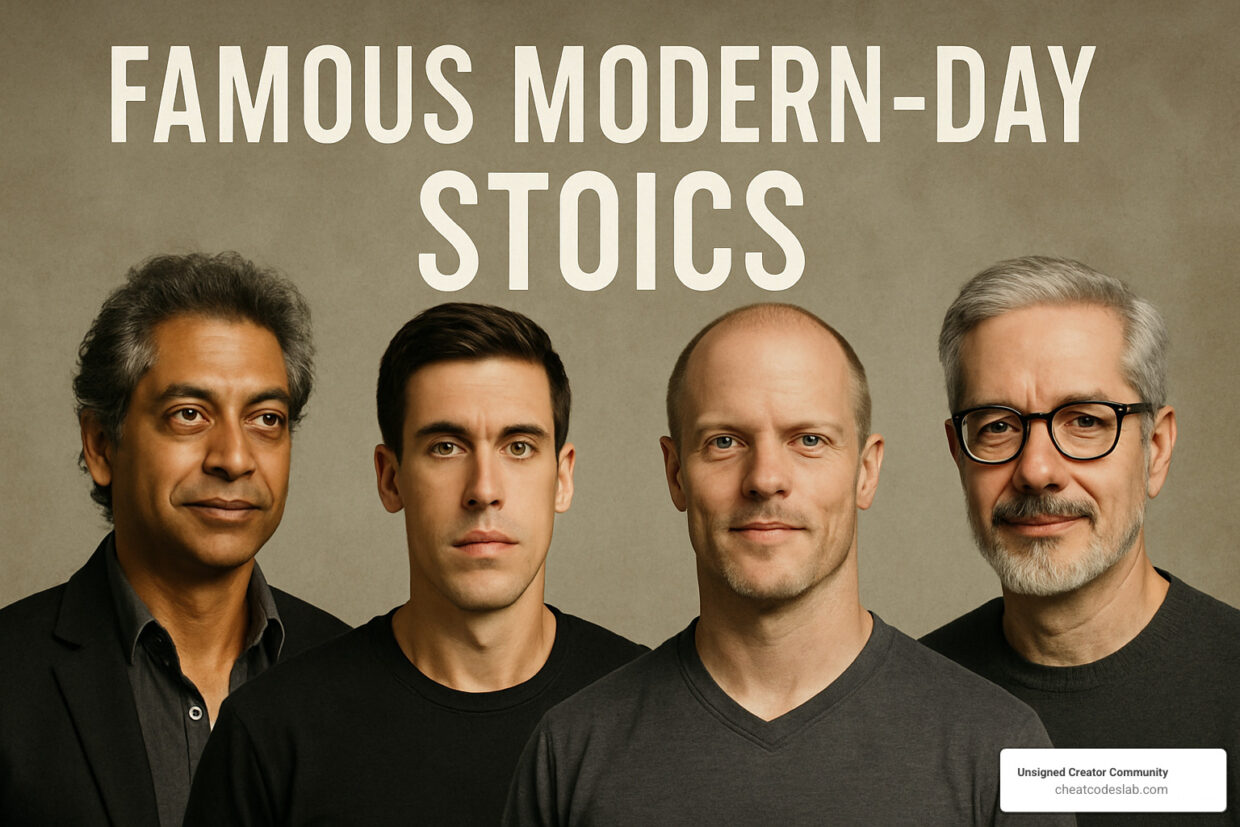 famous modern day stoics