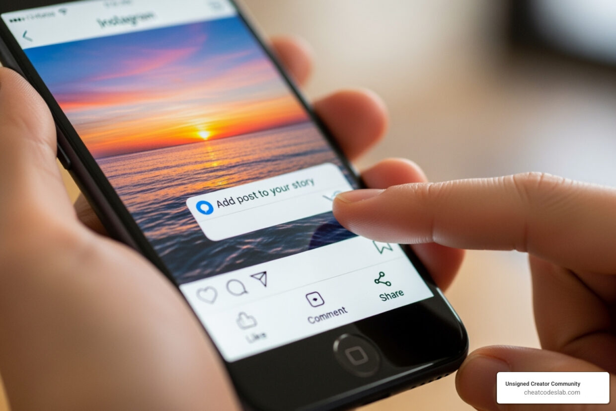 ig share post to story